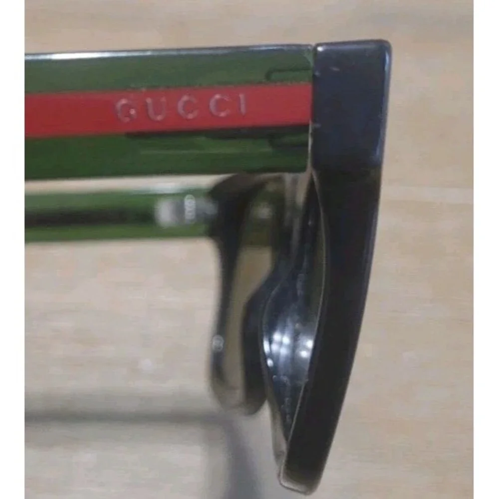 GUCCI GG 0001S 002 BLACK RED GREEN AUTHENTIC SUNGLASSES 52-21